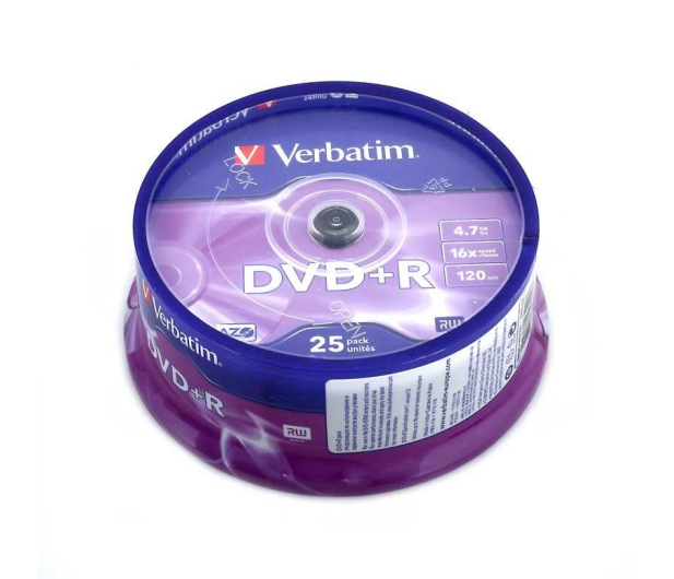 VERBATIM DVD+R 4.7GB 16x (AZO) CAKE 25 szt. - 28938 - zdjęcie